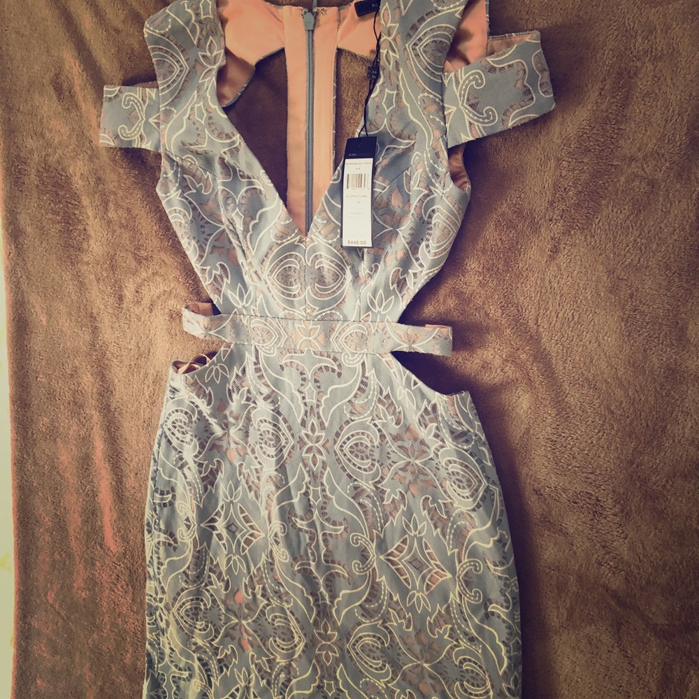 BCBG GOWN LIGHT BLUE